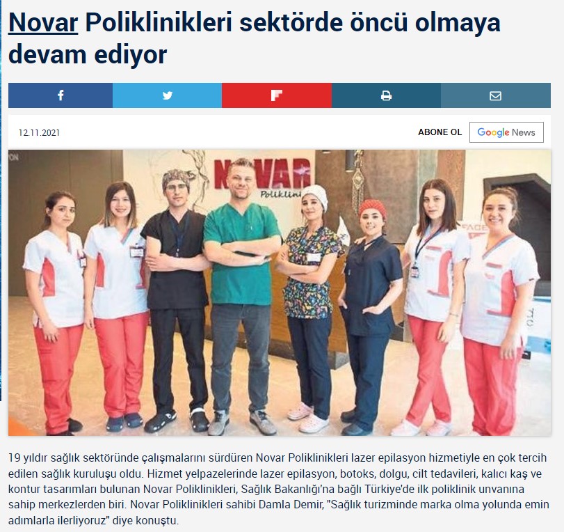 Novar Poliklinikleri yeniasır Haber